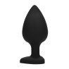 Ouch! Plug Bijou Anal silicone Heart Noir 8 x 4 cm